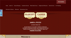 Desktop Screenshot of glascottfuneralhome.com